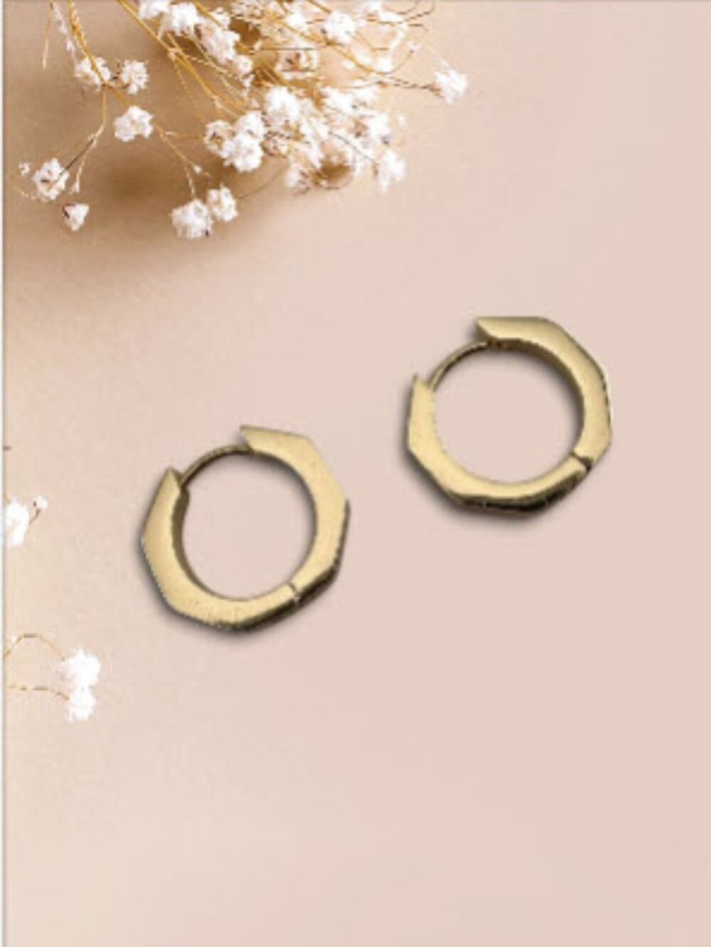Gold Huggie Hoop Earrings Small Hoop Earrings 18K Gold Plated Stainless Steel